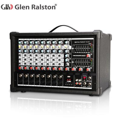 China Glen Ralston 8 Channel Professional Digital Music DJ Mixer Audio Controller with 700W DJ Audio Mixer with Low Price and USB 50.2*36.5*36.5(cm) for sale