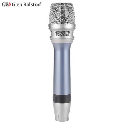 China Handheld Professional Microphone Glen Ralston D2 Studio Mounted Metal Wired Condenser Wired Vocal Microphone for sale