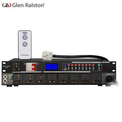 China Professional Glen Ralston YK909 8 Way Power Sequencer Hold Order Management Controller 53*31*10(cm) for sale