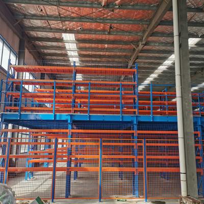 China Adjustable Mezzanine Floor Racking System Warehouse Multi Tier Rack for sale