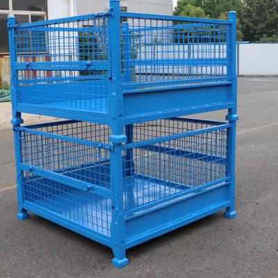 China Material de grade Pallet de metal caixa de malha dobrável Container personalizado à venda