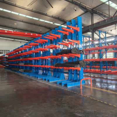 China Single Arm 100kg-1000kg Heavy Duty Warehouse Cantilever Racks Industrial Adjustable Cantilever Racking for sale