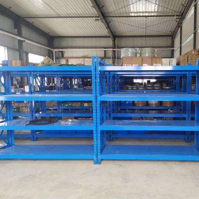 China Wholesale Warehouse Storage Racks industrial racking Shelving Storage Rack Boltless / Rivet Shelving for sale