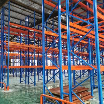 China Customized Industrial Metal Warehouse Racking Pallet Racking System 500kgs-2500kgs/Shelf for sale