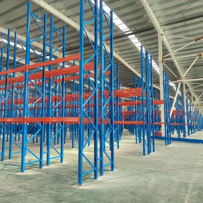 China Industrial Warehouse Storage Blue Warehouse Rack For Your Requirements for sale