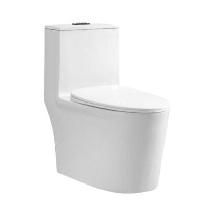 China Double-Flow Bathroom Ware Modern Design High Sanitary And Decoration Ceramic Cheap One Piece Toilet for sale