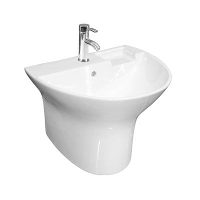 China Hung Basin Manufacturer High Quality Modern Design Bathroom Sink Modern Wall Basin Ceramic Bathroom Sink for sale