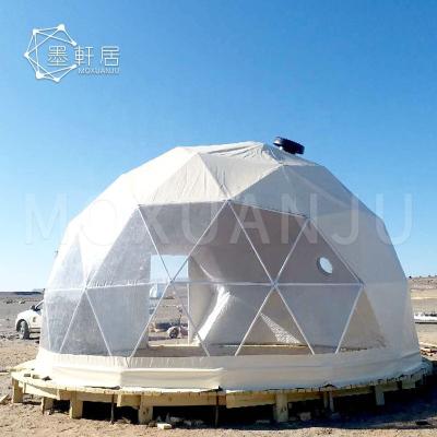 China Tube Type Tent Stake Small Clear See Through Eco Glamping Geodesic Dome Tents Hotel Insulation For Desert for sale