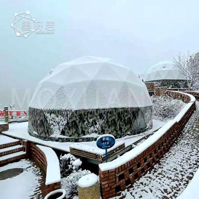 China Tube Type Tent Stake Outdoor Snow Proof Luxury Commercial Glamping Domo House Geodesic Domes Hotel Resort Tent for sale