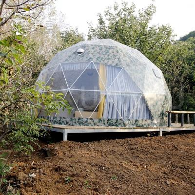 China Tube Type Tent Stake Special 6M Waterproof PVC Winter Igloo Glamping Geodesic Dome Tent Argentina for sale