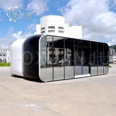 China Fashion Movable PVC Inflatable Cube Office Tent In Outdoor Glass Automatic Tents Compartment for sale