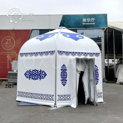 China Extended Type 5M Mobile Ger Glamping Hotel House Tents Luxury For Party Activities No Center Poles for sale