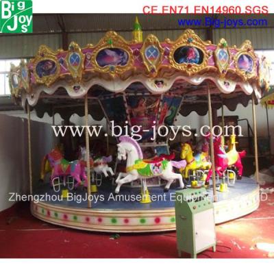 China Steel Funny Good Look Best Attractive Amusement Park Carousel for sale