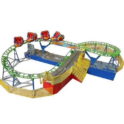 China Mini Roller Coaster Family Safety Kiddie Fun Spinning Roller Coaster Metal Factory Wholesale Price Type [Ali Brothers] for sale