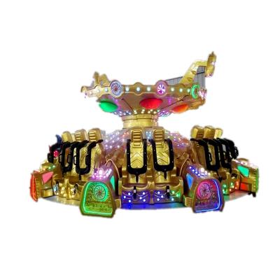 China Crazy Metal Dancing Tower Amusement Park Ride Flying Turntable Ballerina Exciting Ride For Sale for sale