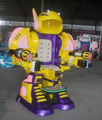 China Kids and Adults Children Fun Walking Robot with Music and Laser Battle Mode for Adult and Kiddie Rides for sale