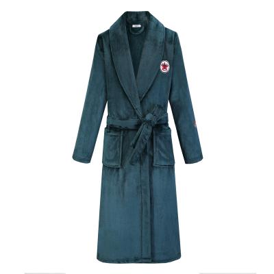 China Soft Skin Soft Hot Selling Best Quality Flannel Plus Size Mens Sleepwear Luxury Thick Plush Bathrobes for sale