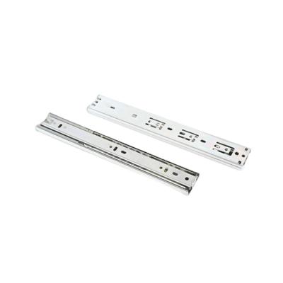 China Furniture Customized 3 Fold Heavy Duty Telescopic Aluminum Metal Ball Bearing Soft Narrow Drawer Slide Rail for sale