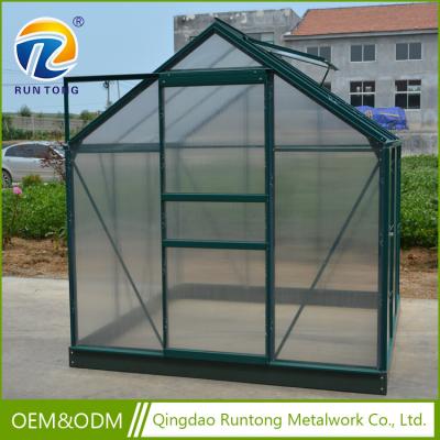 China Easily Assembled 2017 Hot Selling Top Quality Aluminum Frame And Base Victorian Greenhouse With Sliding Door for sale