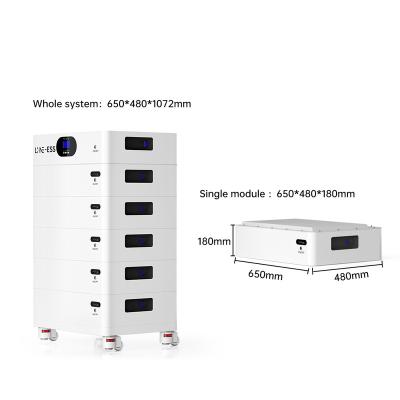 China Stackable Solar Energy Storage OEM LiFePO4 Battery 51V 100Ah Home Energy Storage System for sale