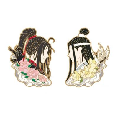 China Global Wholesale Custom 2d/3d Metal Fashion Anime Character Badges Lapel Pins for sale