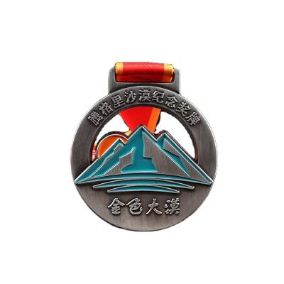 China Commercial display medal manufactures cheap price gold plated metal 3d custom blank sports race award medals for sale