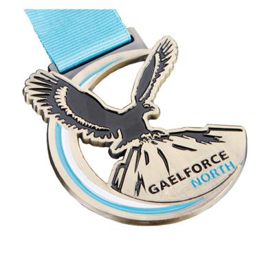 China Commercial Display New Design Custom Logo Enumeration Sports Marathon Finisher Enumeration Zinc Alloy Medals for sale