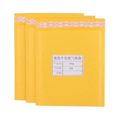 China Biodegradable Padded Mailing Bubble Paper Mailing Bags Mobile Phone Mail Bag Eco Bag Printing Netting Bag Yellow Mailing Ad for sale