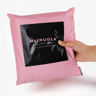 China shoes & apparel printing ads custom envelope bag logo poly postage express plastic clothes shipping packaging delivery courier pink courier bags for sale