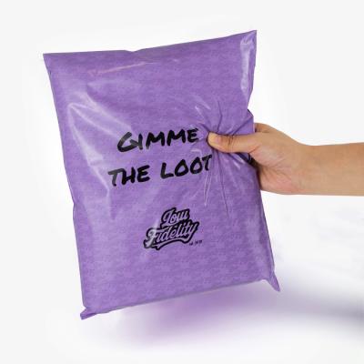 China Strong Adhesive Wholesale Personalized Custom Printed Logo Eco-Friendly Plastic Mailer Purple Poly Mailing Custom Tote Bags for sale