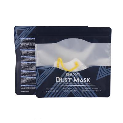 China Custom Food Grade Printing Food Grade Mylar Packaging Plastic Disposable Face Mask Non-Medical Disposable Face Mask Bags for sale