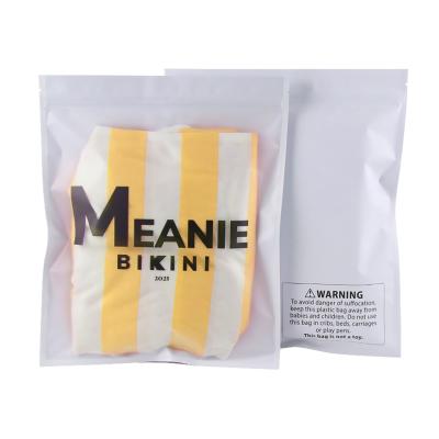 China CLOTHING Gift Fabric Baclothing Clear Polythene Packaging Clothing Ziplock Logo Bag for sale