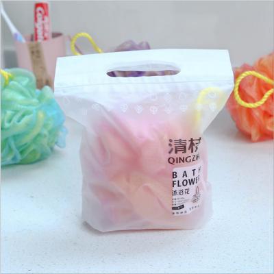 China Recyclable CPE Frosted Plastic Clothing Recycled Customize Logo Zip Lock Retail Plastic Packaging Bag for sale