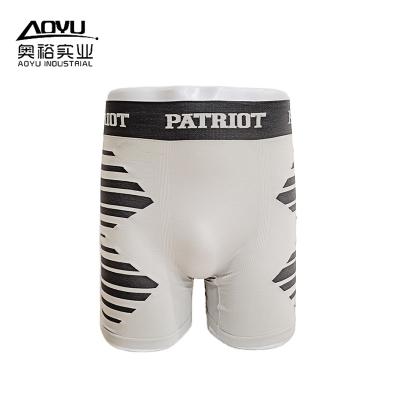 China Factory Custom Breathable Mens Boxer Briefs Logo Long Leg Boxer Shorts For Men Free Sample Mens Breathable Underwear for sale