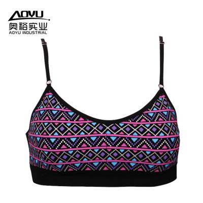 China Seamelss Factory Young Girls Cool Seamless Underwear Small Knitted Invest Top Seamless Sports Bra for sale