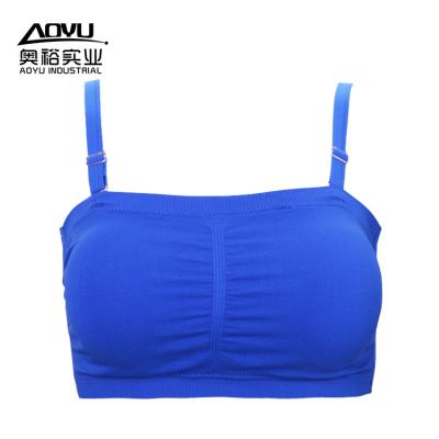 China Seamelss Young Ladies Underwear Seamless Women Sexy Strap Back Bra With Pad for sale