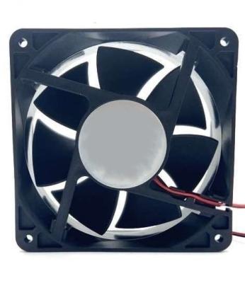 China Hotels Big air volume 12038 Double ball bearing DC Brushless 12V 0.48A Axial Flow Fans 2 Wire Leads PWM Original Cooling fan for sale