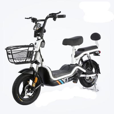 China Steel 2023 High Quality Electric Motorcycle Adult Two-wheeled Electric Vehicle Style Novel Electric Vehicle City Bike for sale