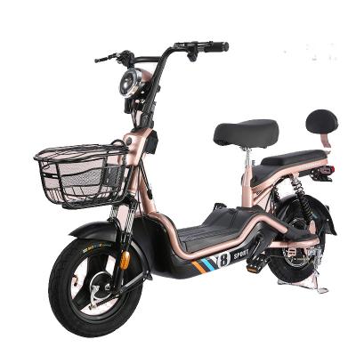 China Steel Manufacturer's new 48V 350W high speed two-wheeled electric bike power electric bike for sale