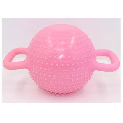 China Durable Custom Adjustable Water Filled Soft PVC Kettle Bell Dumbbell With Dots for sale