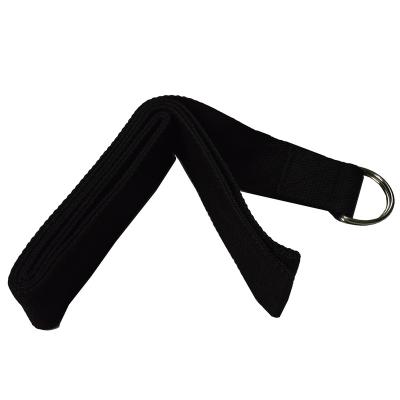 China Durable Sports Cotton Durable Custom Yoga Elastic Stretching Strap Manufacturer for sale