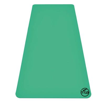 China Waterproof Customized natural rubber PU yoga travel circle mat natural leather mat for sale for sale