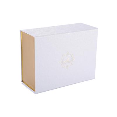 China Recycled Materials Custom Design Folding White Paper Packaging Gift Box Cardboard Box With Logo for sale