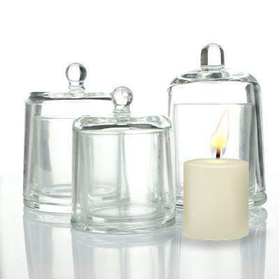 China Eco - Friendly Custom High Quality Clear Empty Glass Candle Cloche Manufacturer for sale