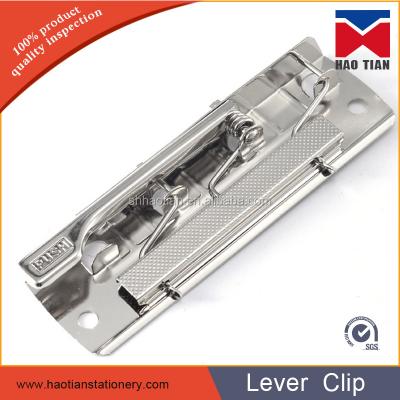 China Metal customized a4 file clips / spring clip / metal file lever clip for file for sale