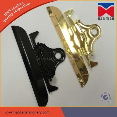 China Metal Nickel Plate Butterfly Clip Metal Clipboard Clips / Jumbo Clip for sale