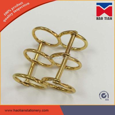 China 3 Holes Desk Binding Ring/Calendar Binding Ring Gold 3 Holes Binding Ring Clip, Calendar Ring For Desk Calendar for sale