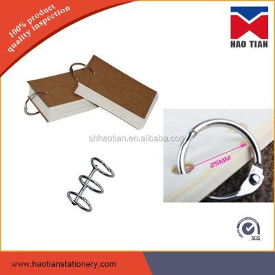 China 3 Ring Office Binding Ring Stock Calendar Binder Clip 3 Open/Calendar Binding Ring For Loose Leaf Binding for sale