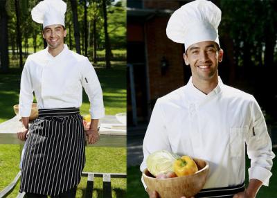 China Lange het Werkoverhemden van de Kokerdouane, Zij Open Belangrijkste Eenvormige Cook Met twee rijen knopen Te koop