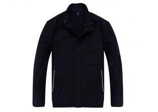 China Classical Design Men's Black Work Coat Polyester Fiber Material With Uniform Pants for sale